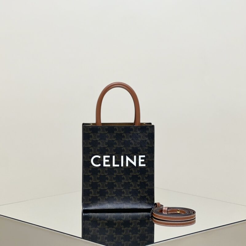 Replica Celine Triomphe Cabas Mini Tote - ultra-realistic fake designer tote