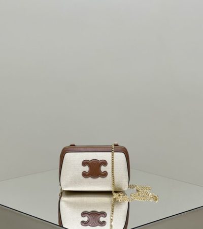 Replica Celine Triomphe Clutch White - elite superclone designer purse