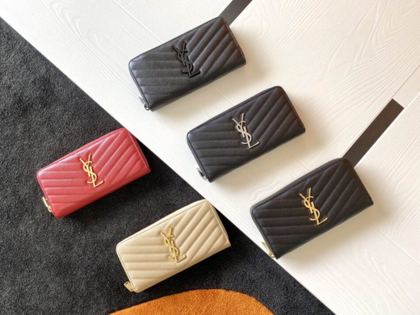 Replica Yves Saint Laurent Long Zippered Wallet - premium 1:1 fake handbag model