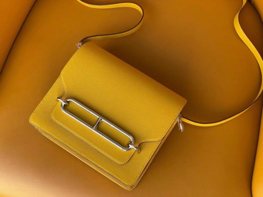 Replica Hermes Sac Roulis Yellow - elite superclone designer purse