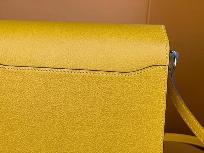 Replica Hermes Sac Roulis Yellow - top-tier luxury replica shoulder bag
