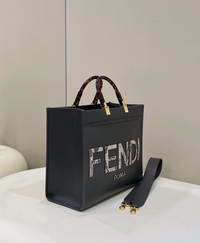 Replica Fendi Sunshine Tote Dark Grey - best-selling designer handbag dupe