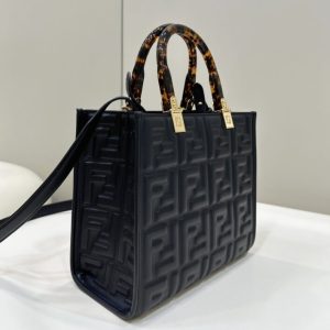 Replica Fendi Small Tote Black - top-tier luxury replica shoulder bag