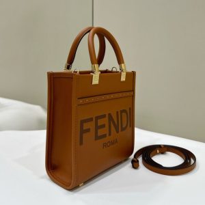Replica Fendi Mini Tote Brown - realistic designer-inspired fake bag