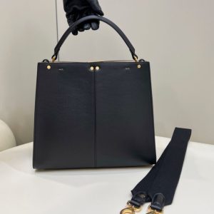 Replica Fendi Peekaboo X Lite Black - realistic designer-inspired fake bag