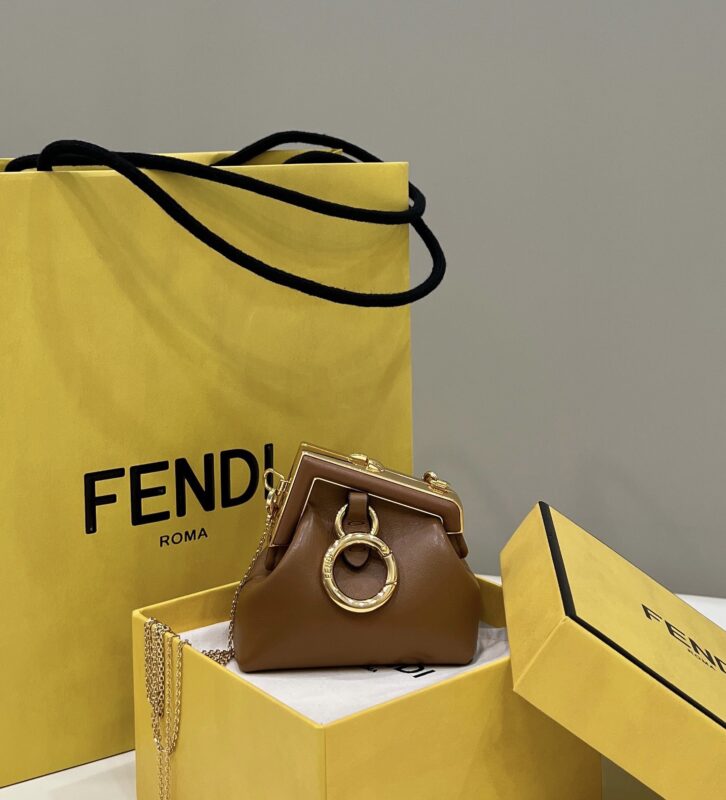Replica Fendi First Mini Brown - best quality luxury bag dupe