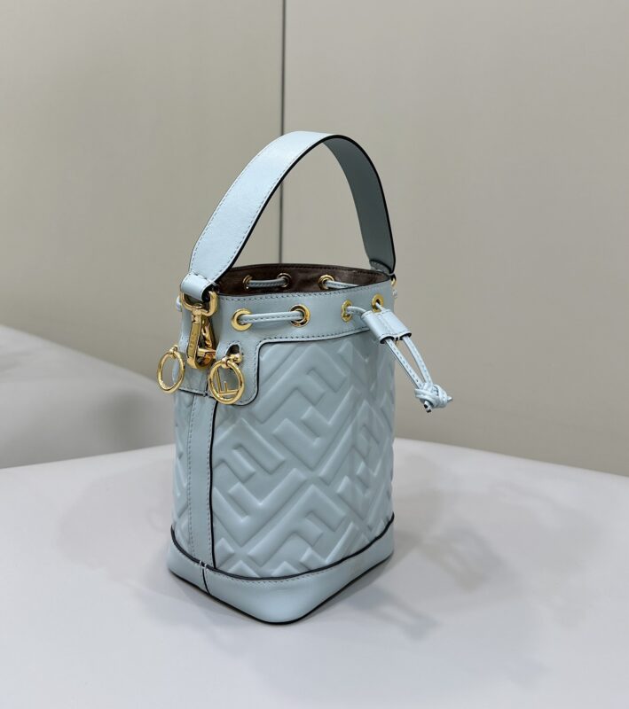 Replica Fendi Tresor Mini Bucket Blue - best-selling designer handbag dupe