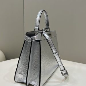 Replica Fendi Peekaboo Large Silver - elite superclone designer purse
