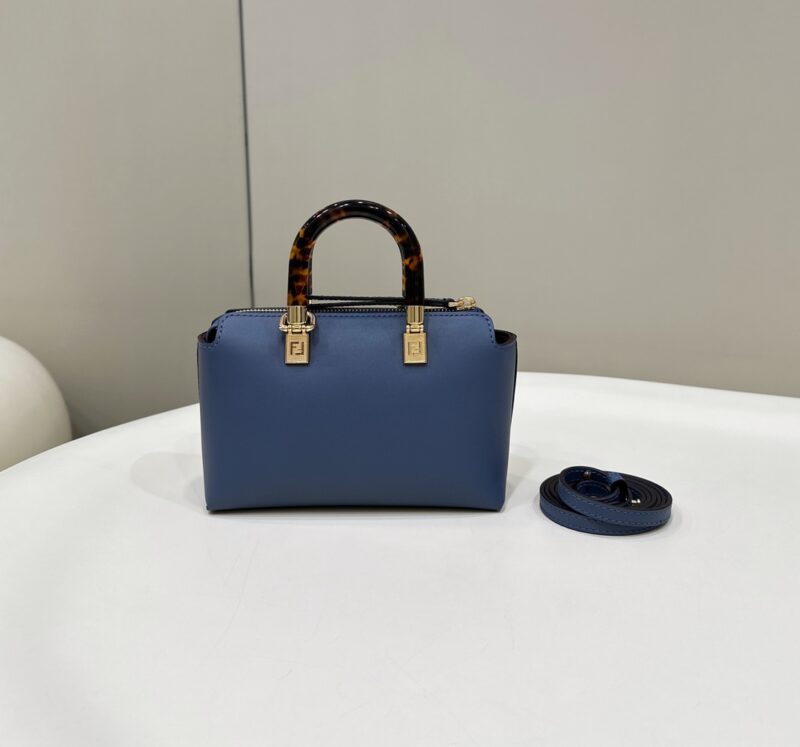 Replica Fendi By The Way Boston Blue - near-authentic luxury replica handbag