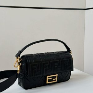 Replica Fendi Baguette Black - 1:1 designer replica handbag