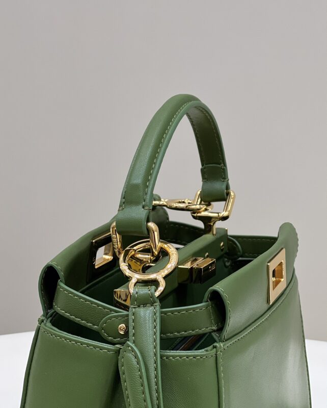 Replica Fendi Peekaboo Green - authentic-look luxury purse replica