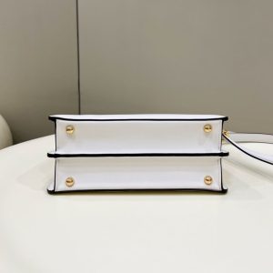 Replica Fendi Peekaboo Medium White - top-tier luxury replica shoulder bag