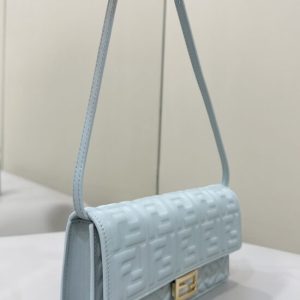 Replica Fendi Baguette Small Sky Blue - high-end fake designer purse