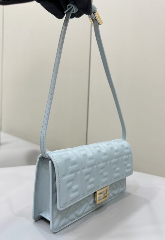 Replica Fendi Baguette Small Sky Blue - high-end fake designer purse