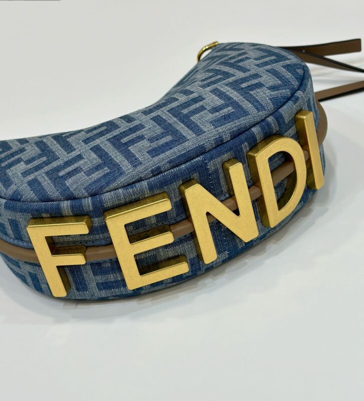 Replica Fendi Fendigraphy Small Denim Blue - high-quality designer bag clone