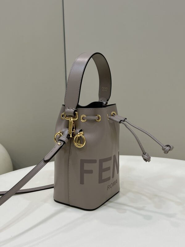 Replica Fendi Tresor Mini Bucket Grey - high-accuracy replica luxury purse