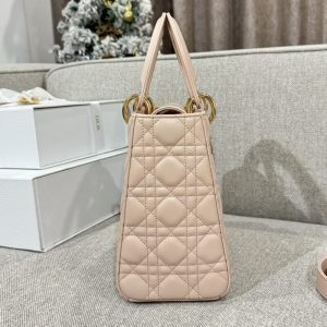Replica Lady Dior Medium Powder Pink - realistic designer-inspired fake bag