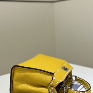 Replica Fendi Peekaboo Yellow - realistic designer-inspired fake bag