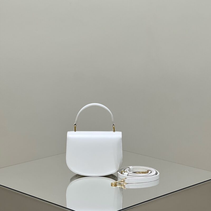 Replica Celine Mini Triomphe White - top-tier luxury replica shoulder bag