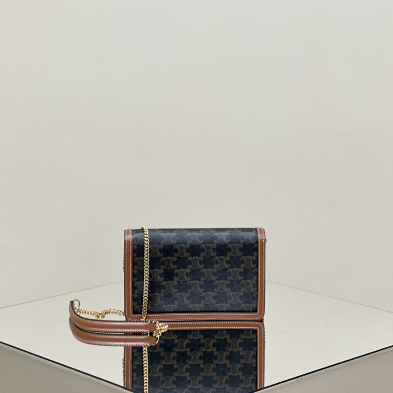 Replica Celine Triomphe Chain WOC - authentic-look luxury purse replica
