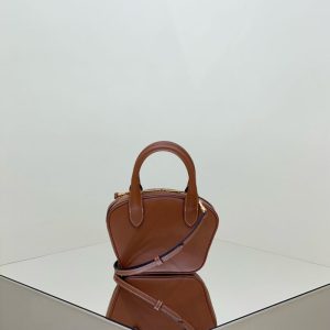 Replica Celine Bowling Bag Brown - high-accuracy replica luxury purse