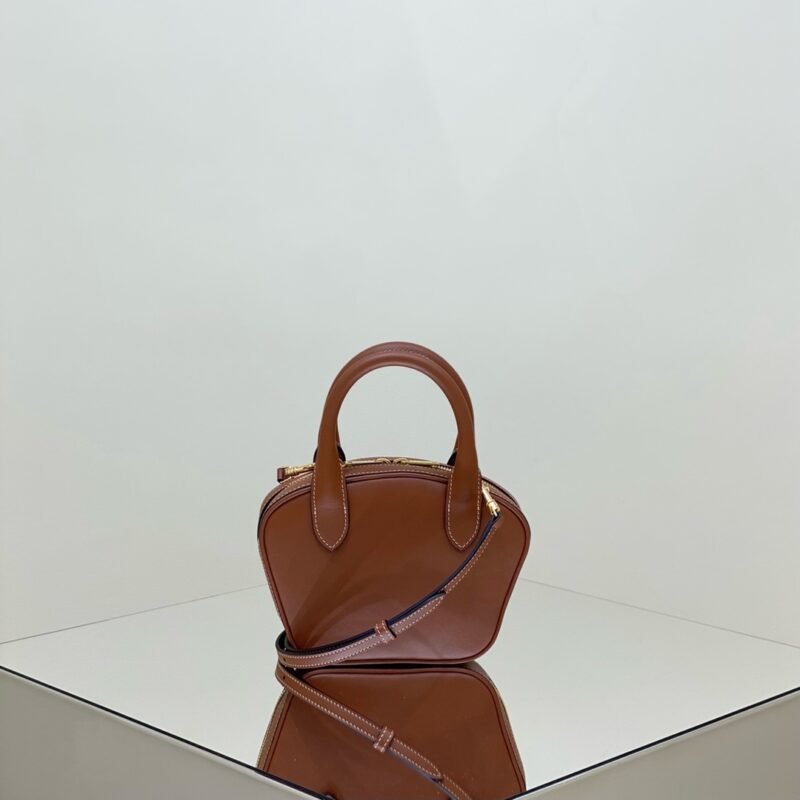 Replica Celine Bowling Bag Brown - high-accuracy replica luxury purse