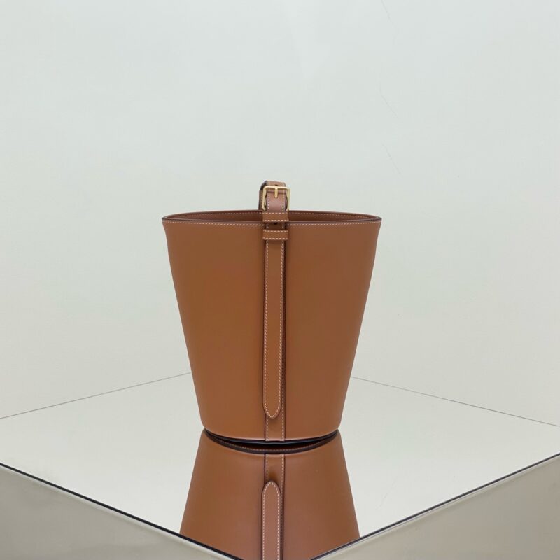 Replica Celine Triomphe Bucket Bag Brown - top-tier luxury replica shoulder bag