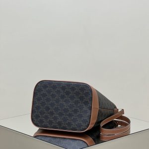 Replica Celine Triomphe Bucket Brown - premium 1:1 fake handbag model