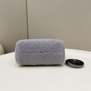 Replica Fendi By The Way Boston Blue Wool - premium 1:1 fake handbag model