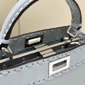 Replica Fendi Peekaboo Small Sky Blue - authentic-look luxury purse replica