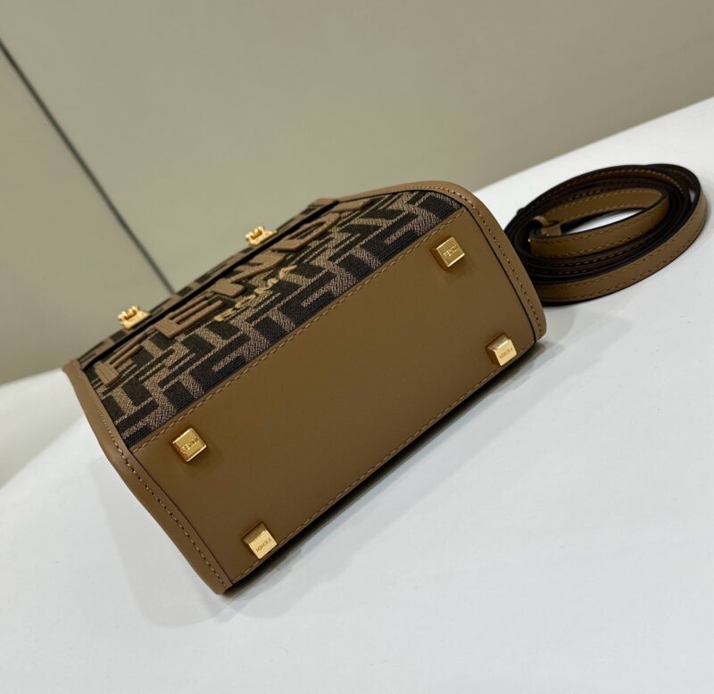 Replica Fendi Mini Tote Brown Monogram - 1:1 designer replica handbag