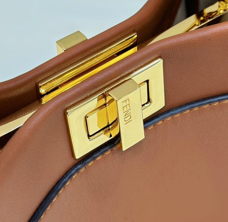 Replica Fendi Peekaboo Medium Brown - high-accuracy replica luxury purse