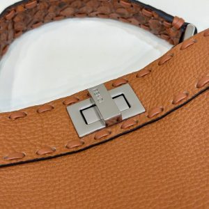 Replica Fendi Peekaboo Small Brown - realistic designer-inspired fake bag