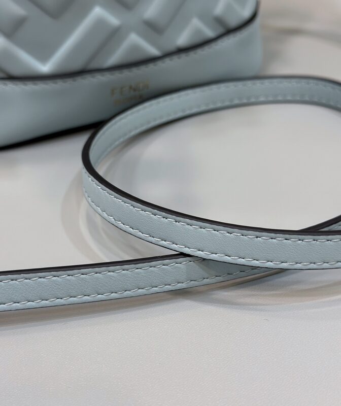 Replica Fendi Tresor Mini Bucket Blue - realistic designer-inspired fake bag