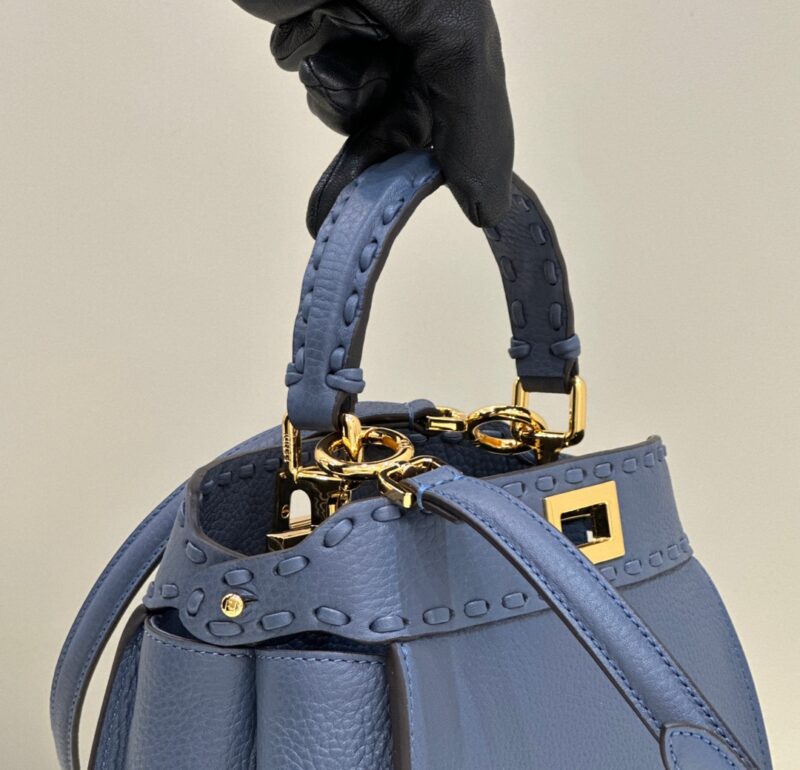 Replica Fendi Peekaboo Small Blue - top-rated replica designer bag