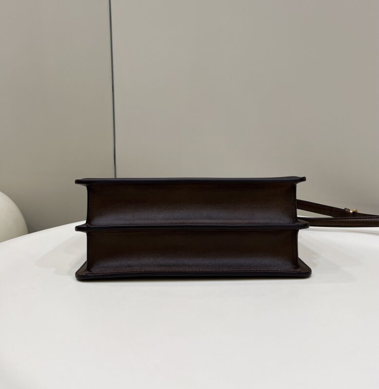 Replica Fendi Peekaboo Large Dark Brown - best quality luxury bag dupe