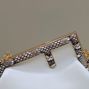 Replica Fendi First White Python - premium-grade designer purse dupe