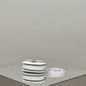 Replica Celine Mini Triomphe White - best quality luxury bag dupe