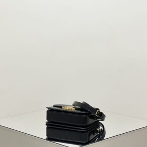 Replica Celine Triomphe Mini Black - best quality luxury bag dupe
