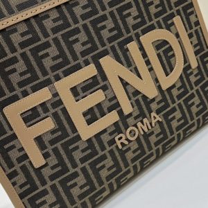 Replica Fendi Sunshine Tote Brown Monogram - authentic-look luxury purse replica