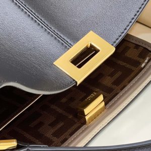 Replica Fendi Peekaboo X Lite Black - authentic-look luxury purse replica