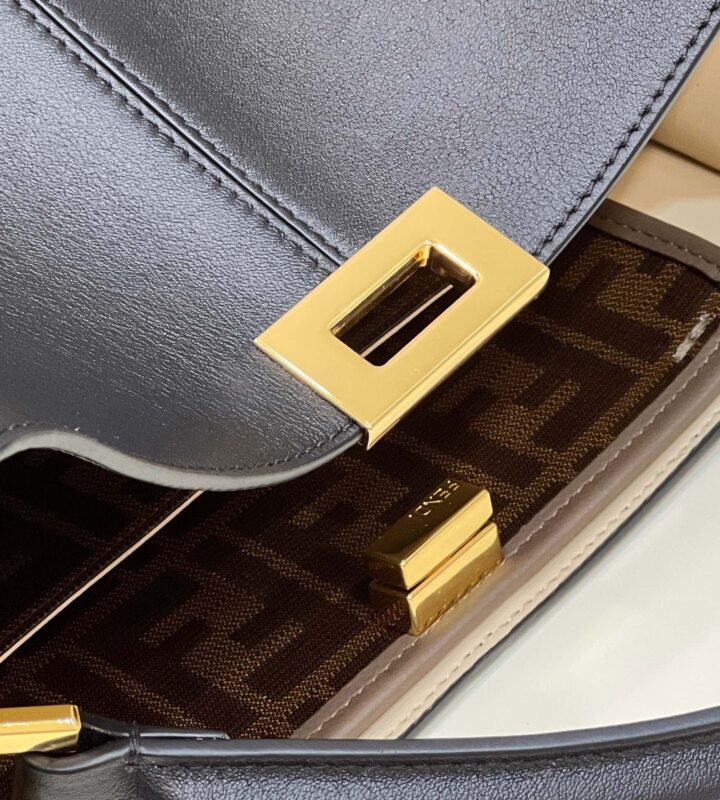 Replica Fendi Peekaboo X Lite Black - authentic-look luxury purse replica