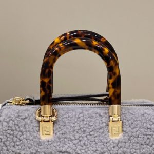 Replica Fendi By The Way Boston Blue Wool - ultra-realistic fake designer tote