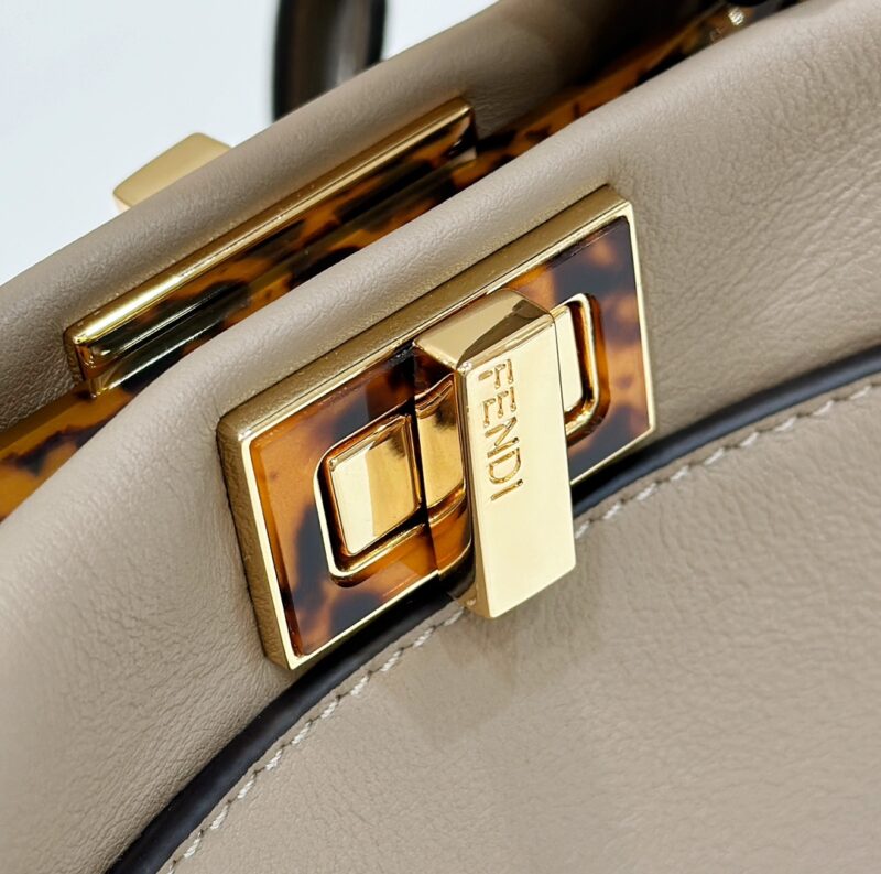 Replica Fendi Peekaboo Beige - top-tier luxury replica shoulder bag