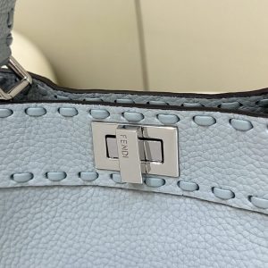 Replica Fendi Peekaboo Small Sky Blue - top-rated replica designer bag