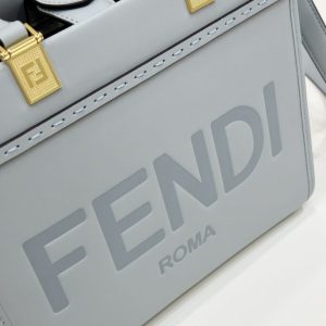 Replica Fendi Small Tote Sky Blue - ultra-realistic fake designer tote