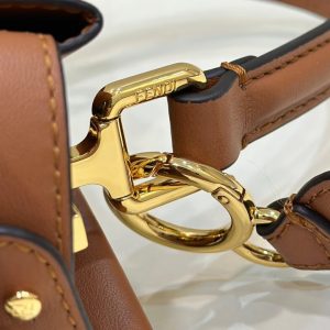 Replica Fendi Peekaboo Medium Brown - realistic designer-inspired fake bag