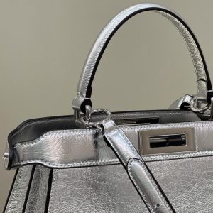 Replica Fendi Peekaboo Large Silver - top-rated replica designer bag