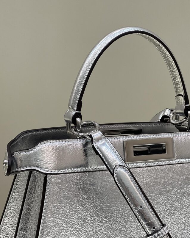 Replica Fendi Peekaboo Large Silver - top-rated replica designer bag