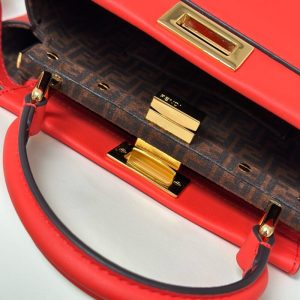 Replica Fendi Peekaboo Small Red - high-end fake designer purse